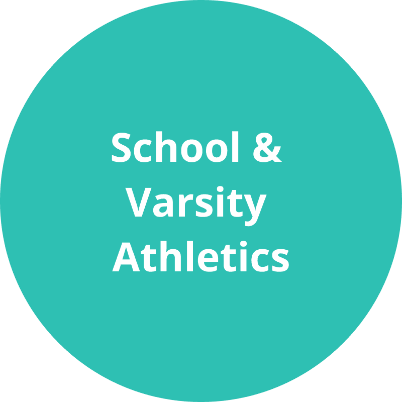 School and Varsity Athletics text in circle.